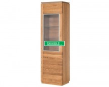 Szynaka - montenegro 11 witryna 1-drzwiowa (prawa, oświetlenie opcjonalne) 